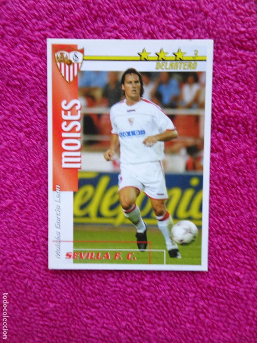 Fu&szlig;ball-Sticker: liga 2002-2003 moises sevilla futbol match total magic box int.