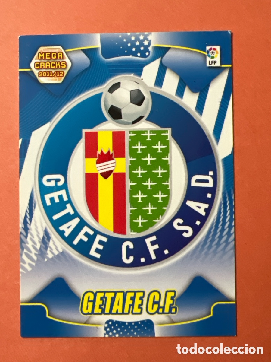 Fu&szlig;ball-Sticker: C9062. CROMO - MEGA CRACKS - N&ordm; 91 - ESCUDO - GETAFE - LIGA 2011 / 12 - PANINI