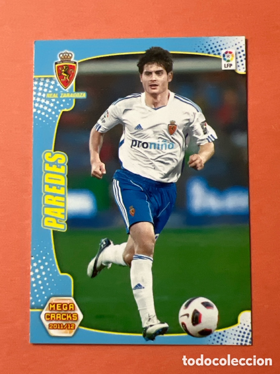 Fu&szlig;ball-Sticker: C9041. PAREDES 350 (ZARAGOZA) PANINI MEGACRACKS 2011-2012 11 12 CROMO