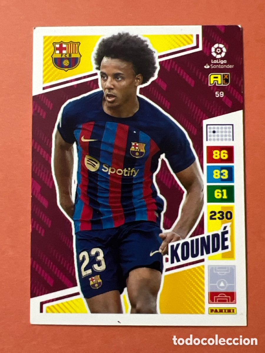 Fu&szlig;ball-Sticker: C9044. 59 KOUNDE FC BARCELONA FICHAS ALBUM ADRENALYN XL 2022 2023 22 23