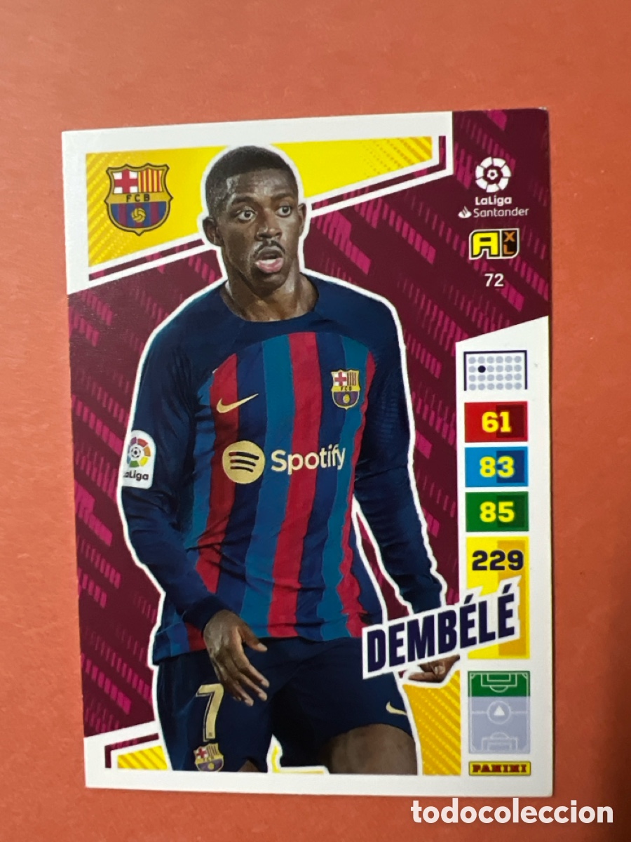 Figurine di Calcio: C9046. Dembele Barcelona Adrenalyn 22-23 # 72