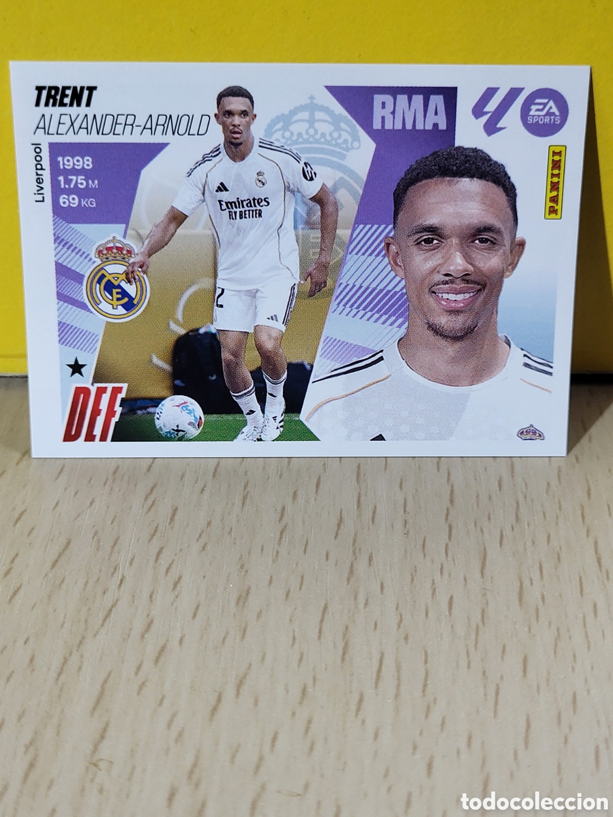 Figurine di Calcio: TRENT REAL MADRID N&ordm; 9 ULTIMOS FICHAJES LIGA ESTE 25 26 2025 2026 PANINI