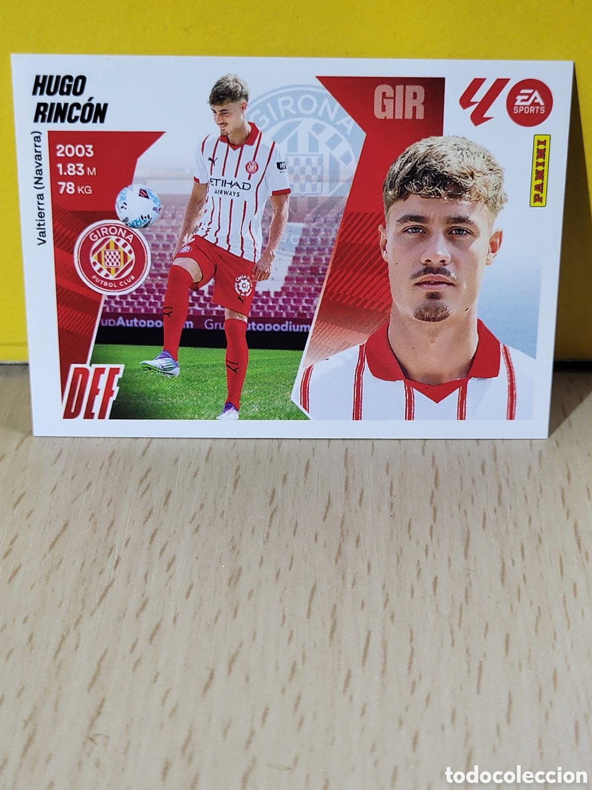 Cromos de f&uacute;tbol: HUGO RINCON GIRONA FC N&ordm; 13 ULTIMOS FICHAJES LIGA ESTE 25 26 2025 2026 PANINI