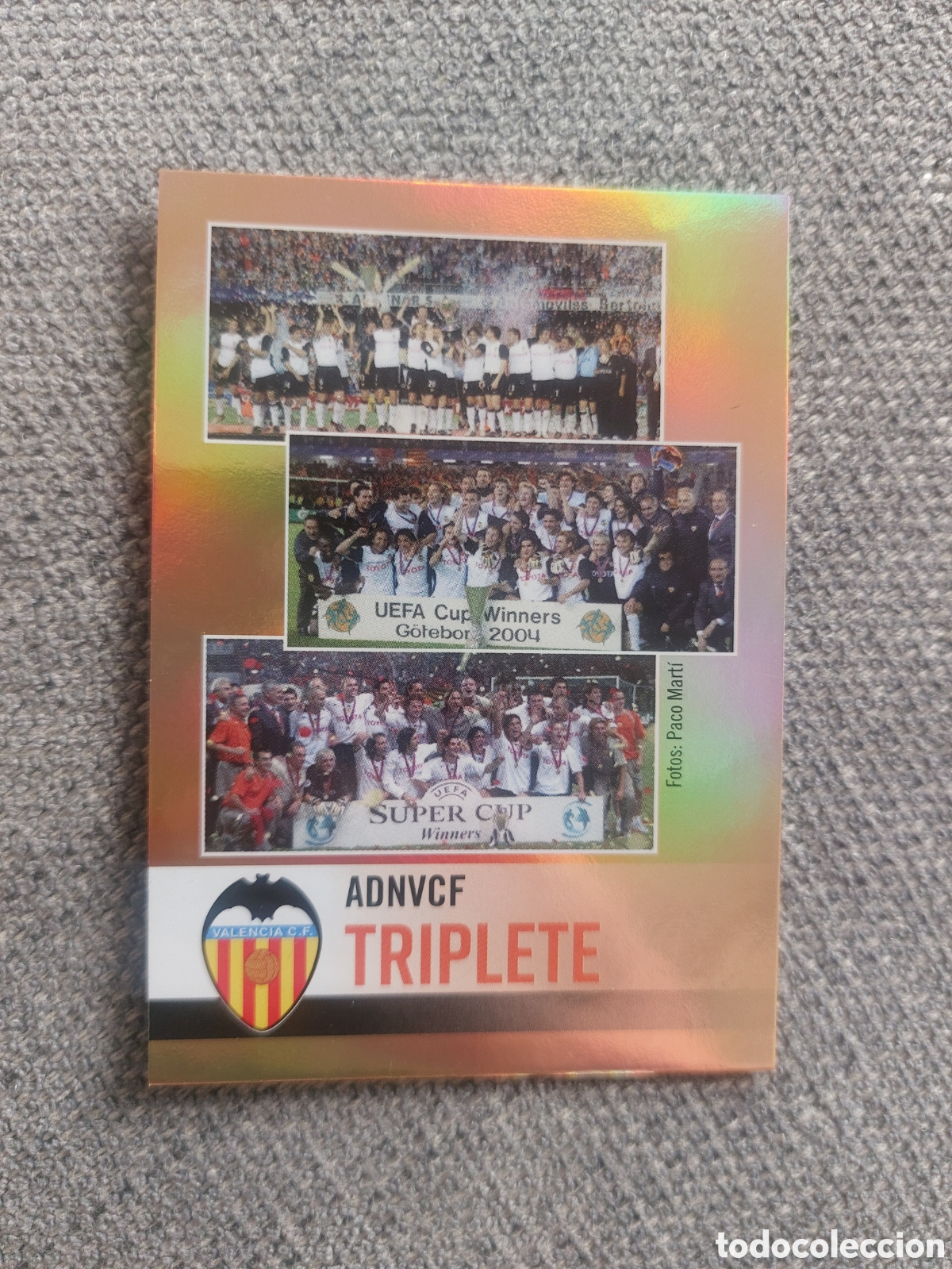Figurine di Calcio: RAINBOW GOLD 50 TRIPLETE VALENCIA CF MUNDICROMO 23 24 2023 2024 ADNVCF FOOTBALL TREASURE