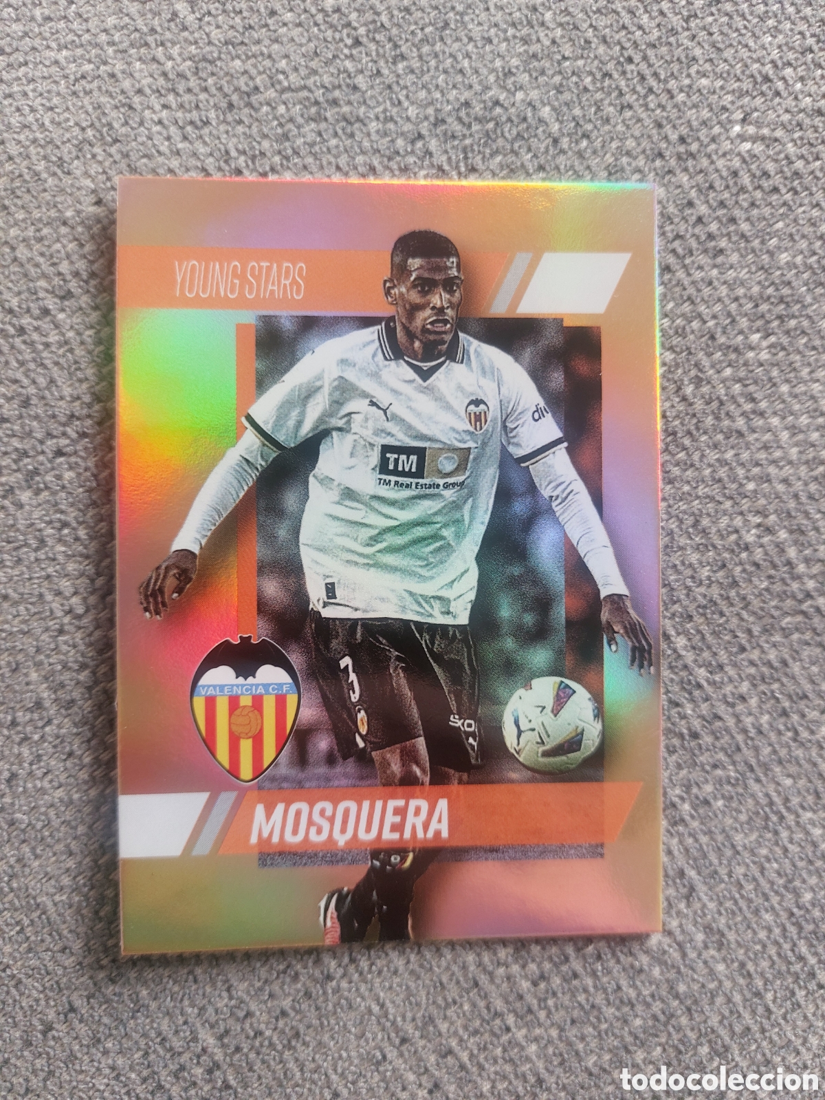 Football Stickers: RAINBOW GOLD 29 MOSQUERA YOUNG STARS VALENCIA CF MUNDICROMO 23 24 2023 2024 ADNVCF FOOTBALL TREASURE
