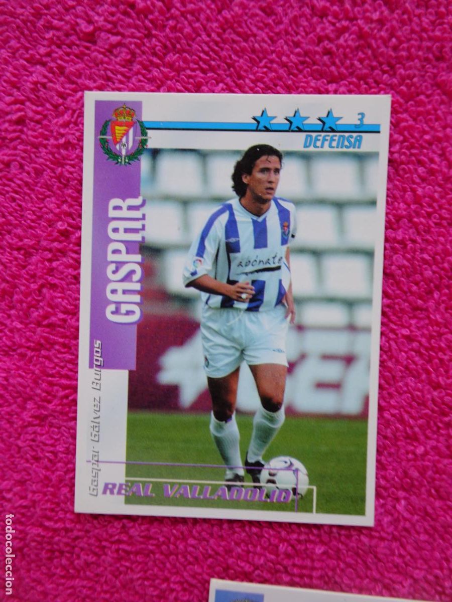 Figurine di Calcio: liga 2002-2003 gaspar valladolid futbol match total magic box int.