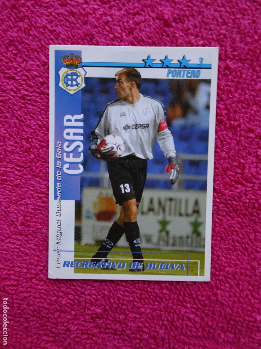 Cromos de F&uacute;tbol: liga 2002-2003 cesar recreativo huelva futbol match total magic box int.