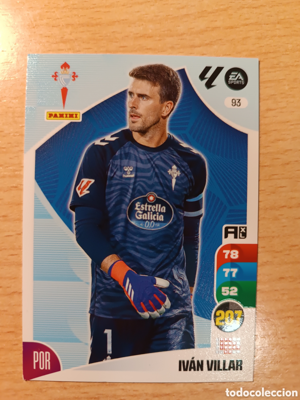 Cromos de F&uacute;tbol: 93 IVAN VILLAR CELTA DE VIGO ADRENALYN 2024 2025 PANINI 24 25