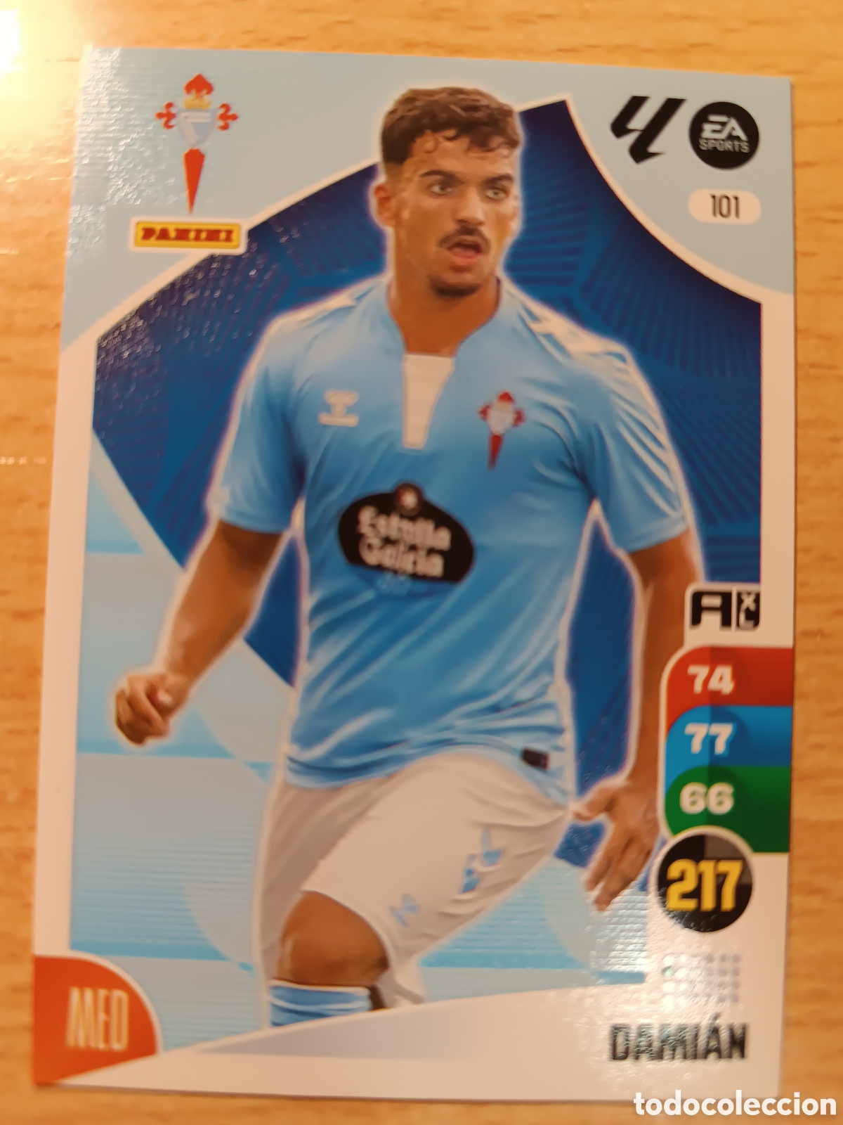 Cromos de F&uacute;tbol: 101 DAMIAN CELTA DE VIGO ADRENALYN 2024 2025 PANINI 24 25