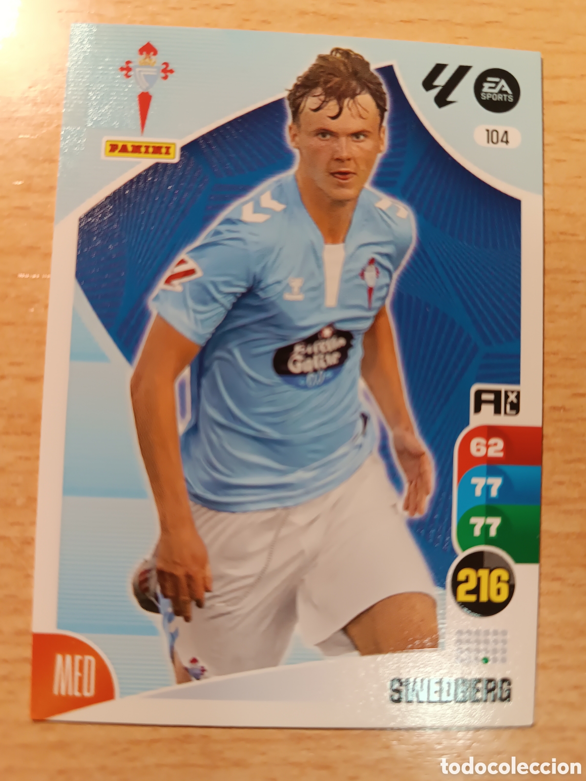 Cromos de F&uacute;tbol: 104 SWEDBERG CELTA DE VIGO ADRENALYN 2024 2025 PANINI 24 25