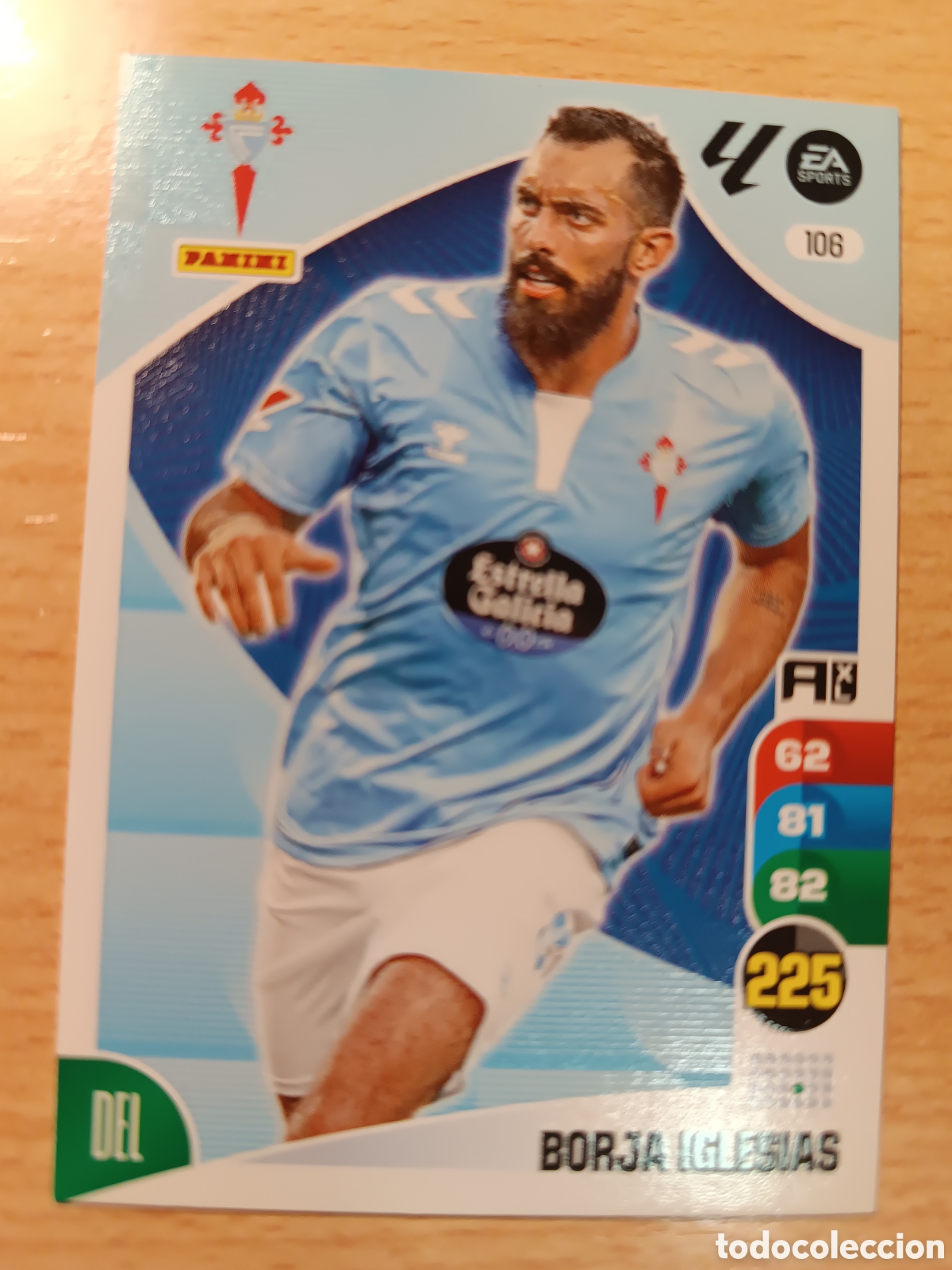Cromos de F&uacute;tbol: 106 BORJA IGLESIAS CELTA DE VIGO ADRENALYN 2024 2025 PANINI 24 25