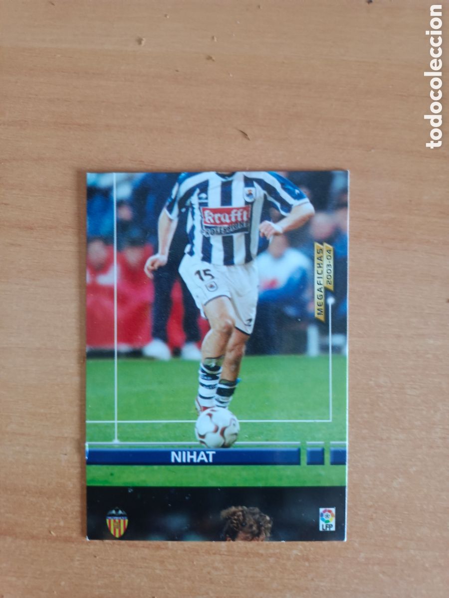 Cromos de f&uacute;tbol: ERRO CORTE CROMO NIHAT - REAL SOCIEDAD MEGACRACKS PANINI 2003-2004