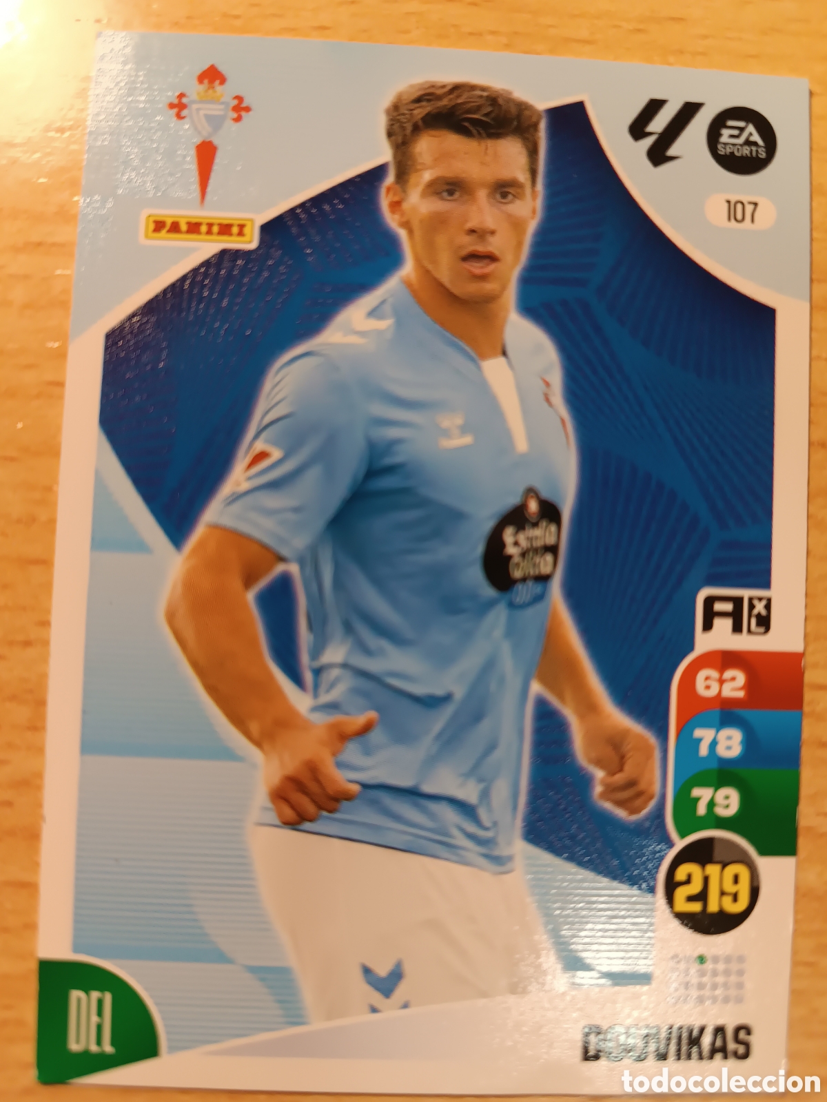 Cromos de F&uacute;tbol: 107 DOUVIKAS CELTA DE VIGO ADRENALYN 2024 2025 PANINI 24 25