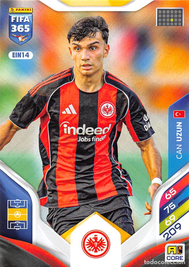 Cromos de f&uacute;tbol: PANINI ADRENALYN FIFA 365 2026 #EIN14 CAN UZUN (EINTRACHT FRANKFURT)