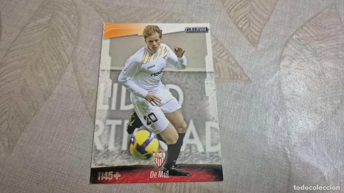 Football Stickers: MUNDICROMO LAS FICHAS DE LA LIGA 2009 PLATINUM N&ordm; 1145 + DE MUL DEL SEVILLA