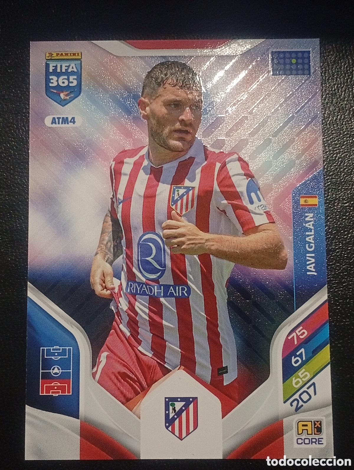 Fu&szlig;ball-Sticker: ATM4 core JAVI GALAN ATL&Eacute;TICO MADRID ADRENALYN FIFA 365 2025 2026 25 26 CARD CROMO PANINI TOPPS