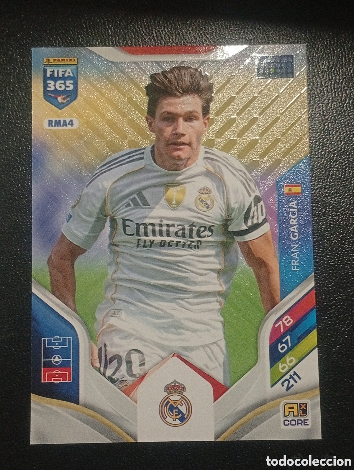 Figurine di Calcio: RMA4 FRAN GARC&Iacute;A REAL MADRID ADRENALYN FIFA 365 2025 2026 25 26 CROMO PANINI TOPPS TCG