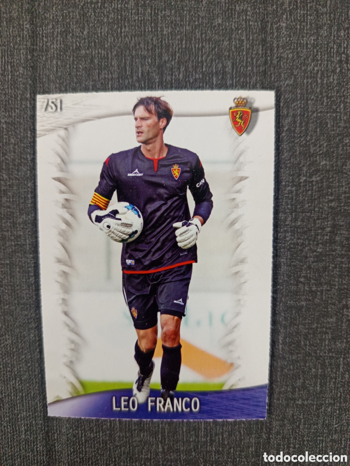 Cromos de F&uacute;tbol: ❇️ CROMO CARD LEO FRANCO ZARAGOZA 751 FICHAS LIGA 2013 2014 13 14 QUIZ MUNDICROMO ❇️