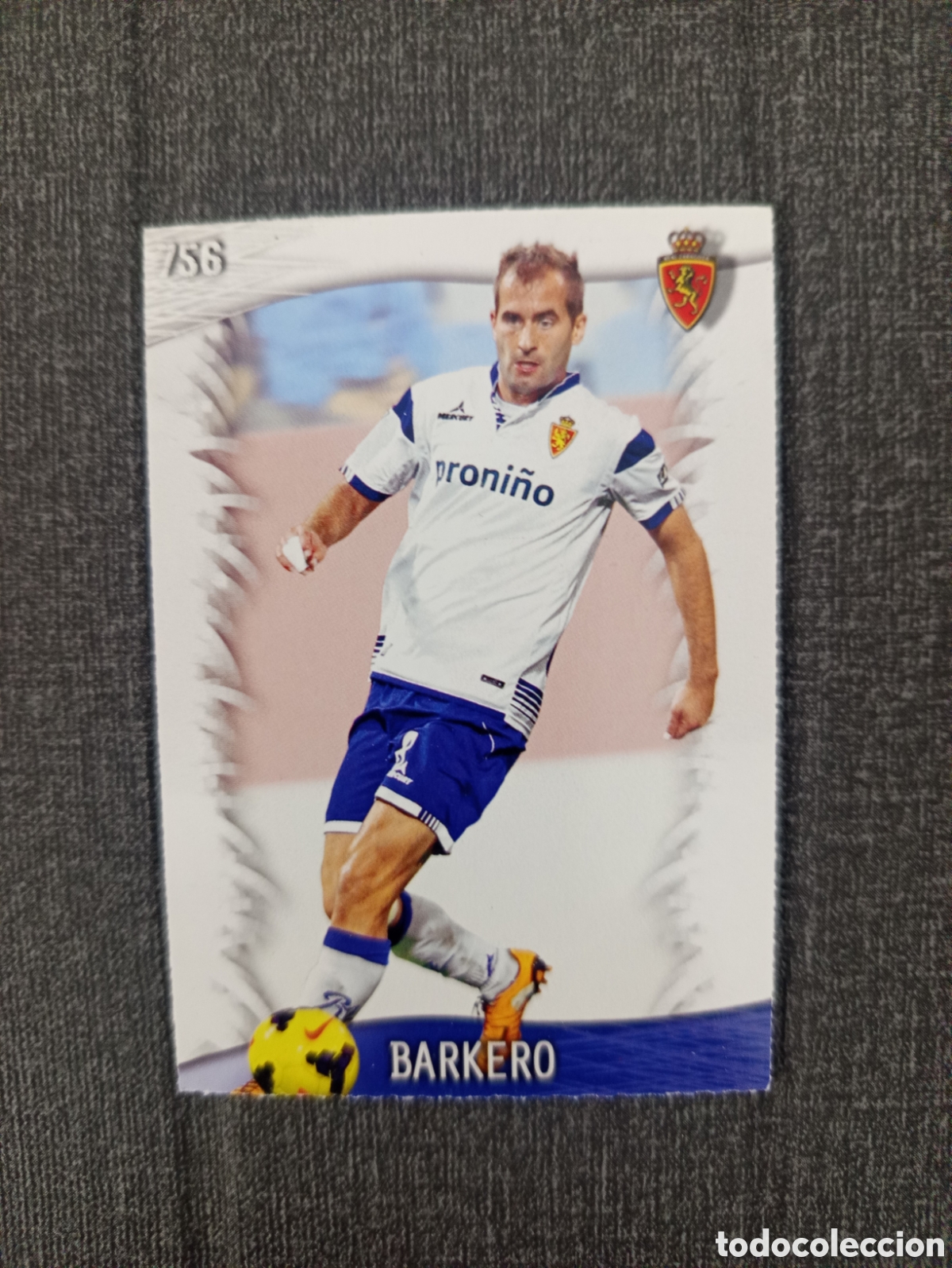 Cromos de F&uacute;tbol: ❇️ CROMO CARD BARKERO ZARAGOZA 756 FICHAS LIGA 2013 2014 13 14 QUIZ MUNDICROMO ❇️