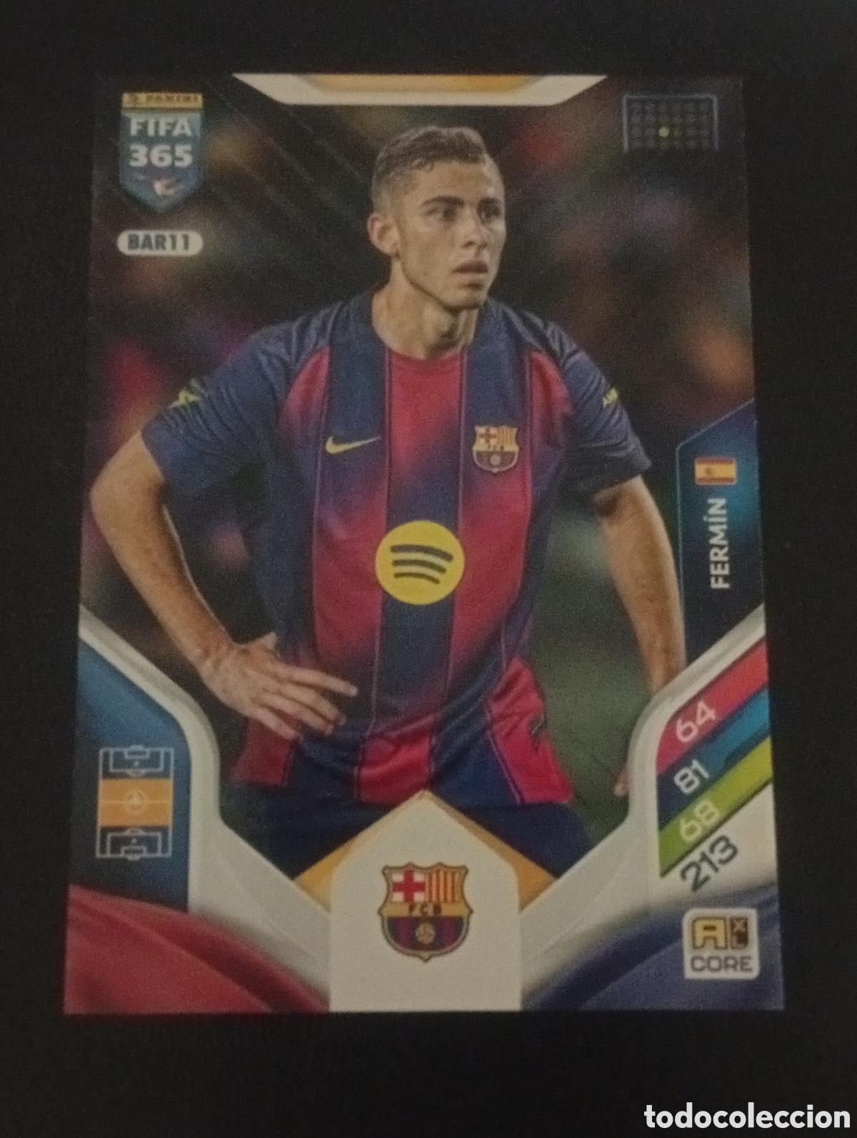 Figurine di Calcio: BAR11 FERMIN BARCELONA ADRENALYN FIFA 365 2025 2026 25 26 CROMO PANINI TOPPS