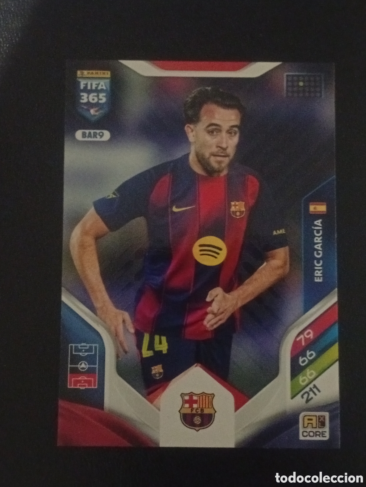 Football Stickers: BAR9 core ERIC GARCIA BARCELONA ADRENALYN FIFA 365 2025 2026 25 26 CROMO PANINI TOPPS