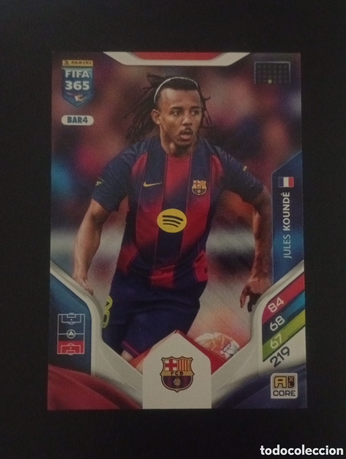 Fu&szlig;ball-Sticker: BAR4 KOUNDE BARCELONA ESPA&Ntilde;A ADRENALYN FIFA 365 2025 2026 25 26 CROMO PANINI TOPPS