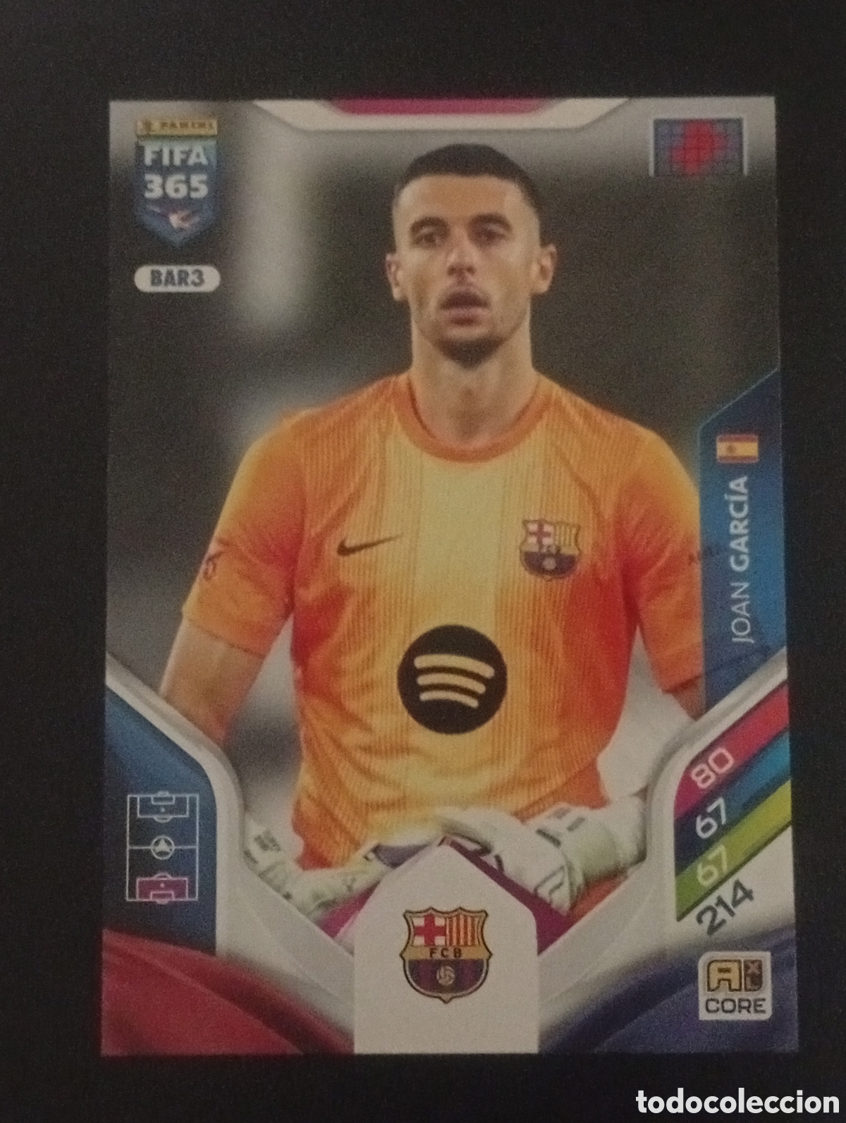 Fu&szlig;ball-Sticker: BAR3 JOAN GARCIA BARCELONA ESPA&Ntilde;A ADRENALYN FIFA 365 2025 2026 25 26 CROMO PANINI TOPPS