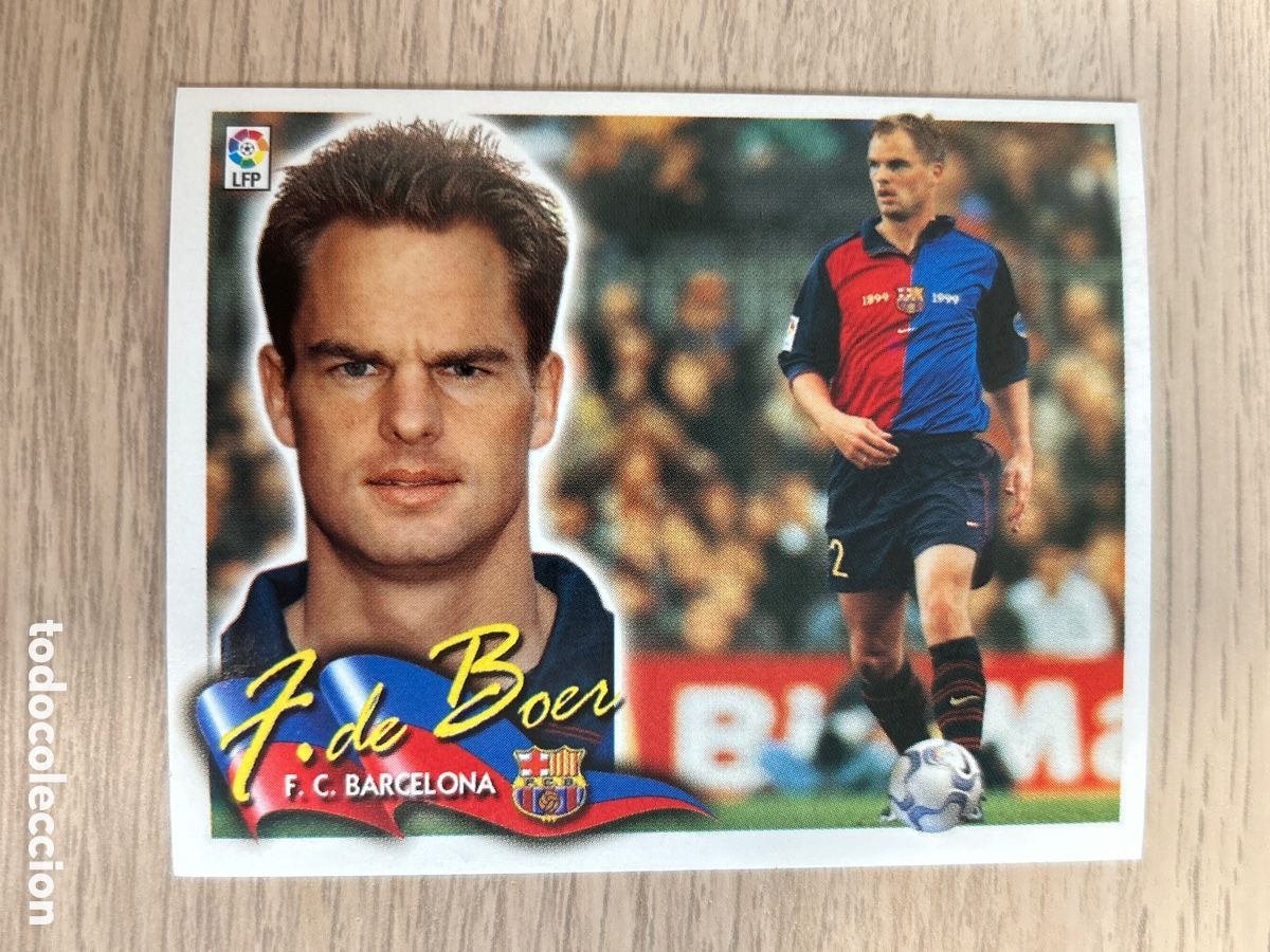 Cromos de Futebol: FRANK DE BOER F. C. BARCELONA LIGA ESTE 2000 2001 00 01 NUNCA PEGADO SIN PEGAR