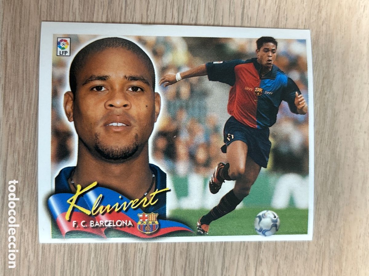 Cromos de Futebol: KLUIVERT BARCELONA LIGA ESTE 2000 2001 00 01 NUNCA PEGADO SIN PEGAR