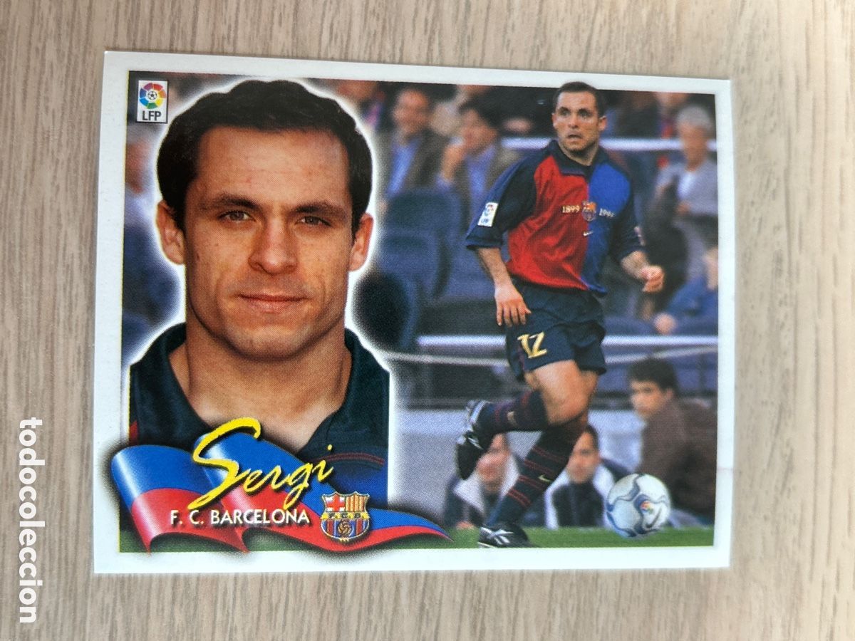 Cromos de Futebol: SERGI BARCELONA LIGA ESTE 2000 2001 00 01 NUNCA PEGADO SIN PEGAR