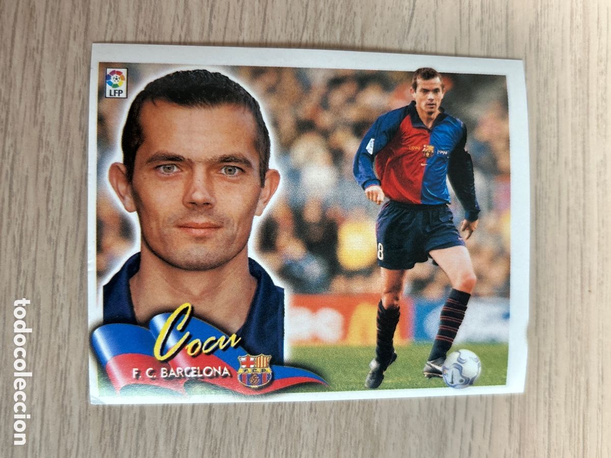 Cromos de Futebol: COCU BARCELONA LIGA ESTE 2000 2001 00 01 NUNCA PEGADO SIN PEGAR