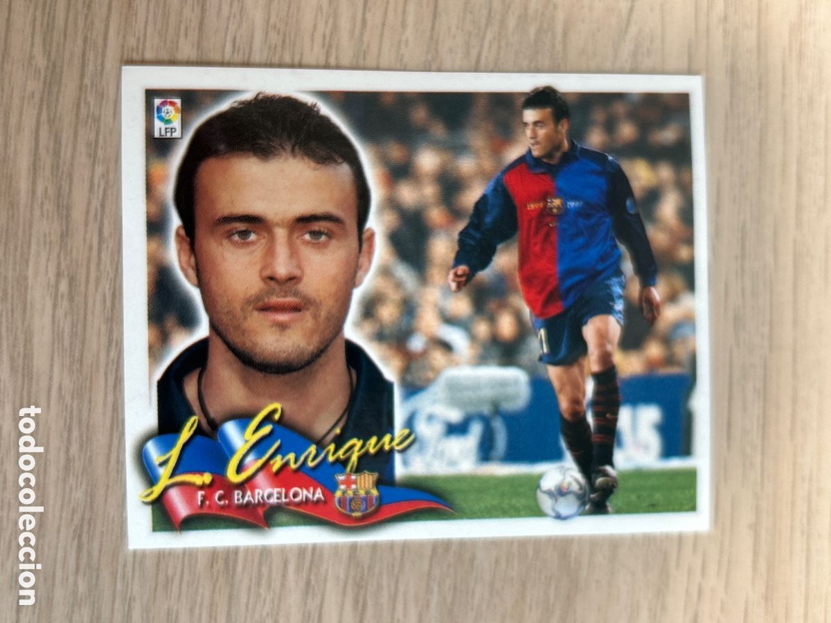 Cromos de Futebol: LUIS ENRIQUE BARCELONA LIGA ESTE 2000 2001 00 01 NUNCA PEGADO SIN PEGAR