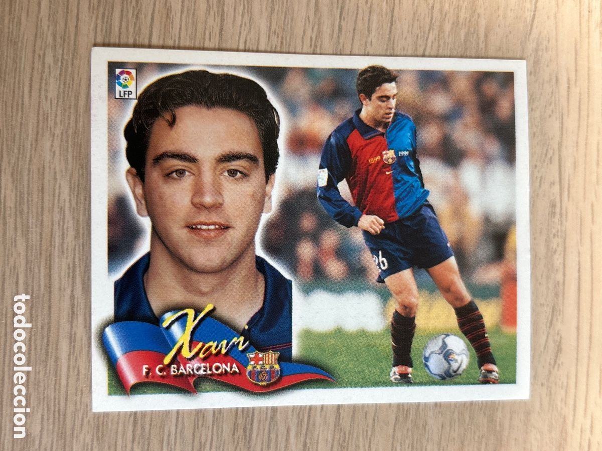 Cromos de Futebol: XAVI BARCELONA LIGA ESTE 2000 2001 00 01 NUNCA PEGADO SIN PEGAR