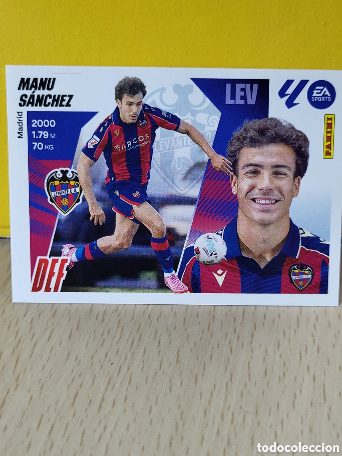 Cromos de F&uacute;tbol: MANU SANCHEZ LEVANTE COLOCA N&ordm; 11 BIS LIGA ESTE 25 26 2025 2026 PANINI