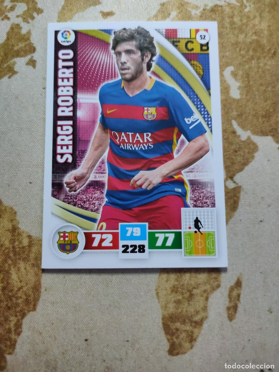 Figurine di Calcio: Adrenalyn Barcelona 52 SERGI ROBERTO 2015-16