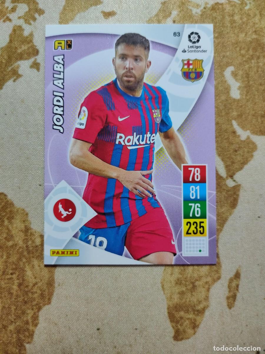 Figurine di Calcio: Adrenalyn Barcelona 63 JORDI ALBA 2021-22