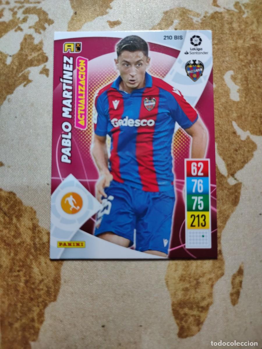 Fu&szlig;ball-Sticker: Adrenalyn Levante 210 bis PABLO MART&Iacute;NEZ 2021-22