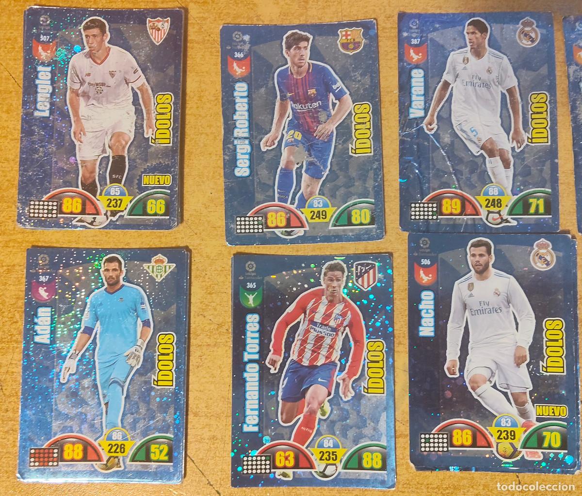 Fu&szlig;ball-Sticker: lote Cromos de F&uacute;tbol ADRENALYN 2017 - 2018 - 6 cromos