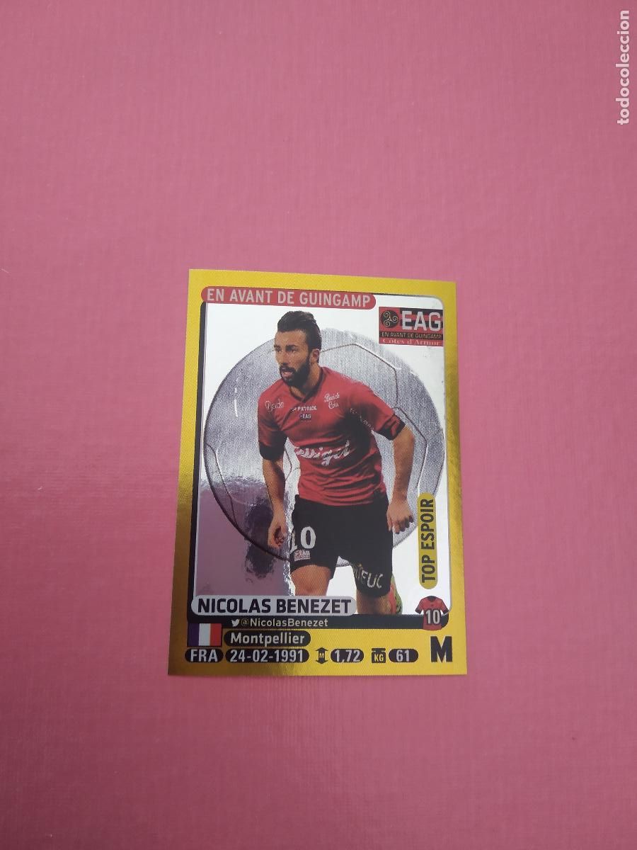 Cromos de F&uacute;tbol: 139 NICOLAS BENEZET EN AVANT DE GUINGAMP CROMO FUTBOL PANINI FOOT 2015-2016 LIGA FRANCIA 15-16