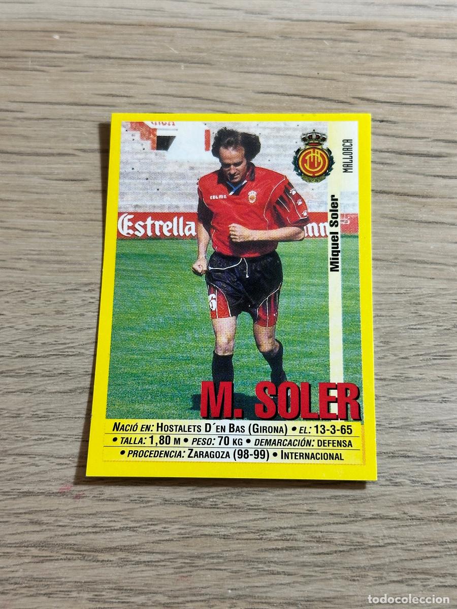 Figurine di Calcio: M. SOLER n&ordm; 44 MALLORCA PANINI LIGA 1999 2000 SIN PEGAR