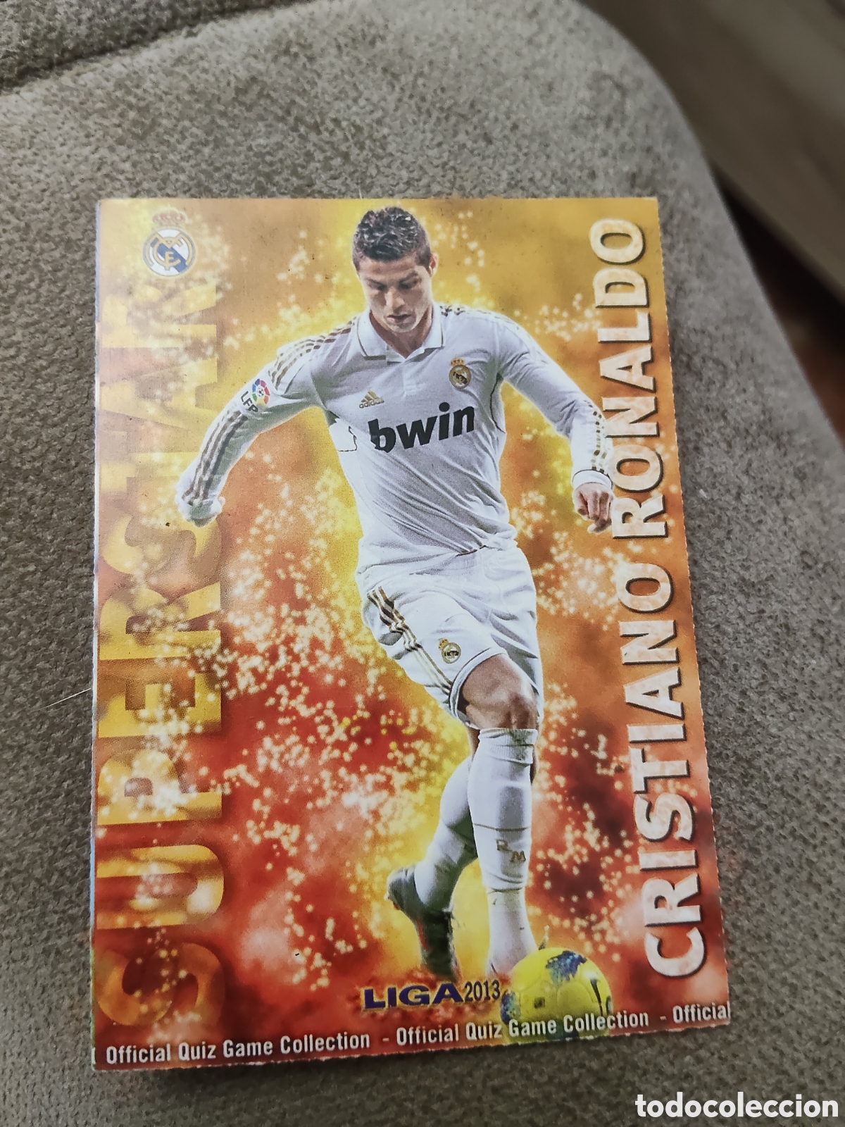 Cromos de F&uacute;tbol: Mundicromo 2012 2013 12 13 27 Cristiano Ronaldo Real Madrid Superstar mate