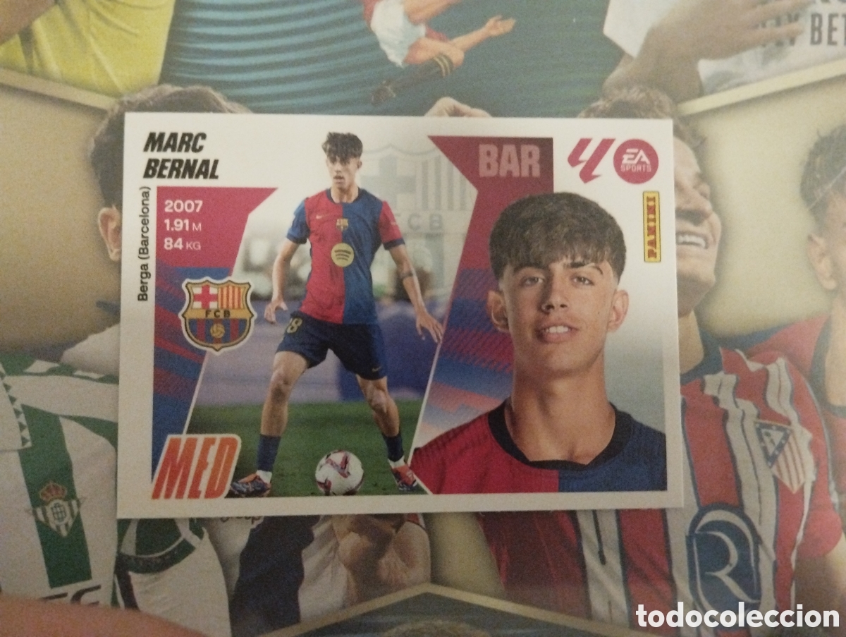 Cromos de Futebol: LIGA ESTE 2025 2026 25 26 - PANINI - N&ordm; 11 B MARC BERNAL FC BARCELONA