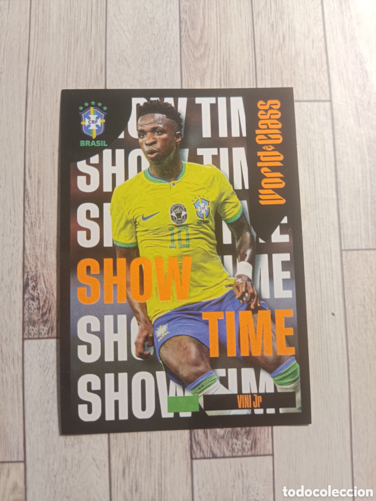 Football Stickers: 59 VINICIUS JR SHOW TIME BRASIL PANINI WORLD CLASS 2024