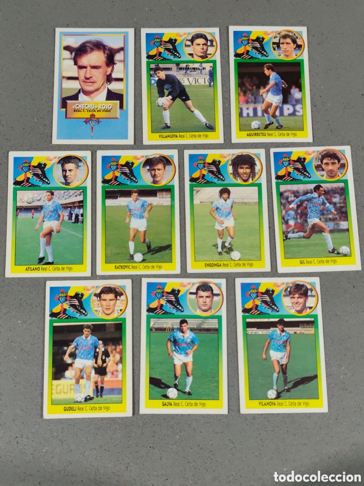 Cromos de F&uacute;tbol: 10 CROMOS CART&Oacute;N SIN PEGAR CELTA DE VIGO ESTE LIGA 1993 1994 #1