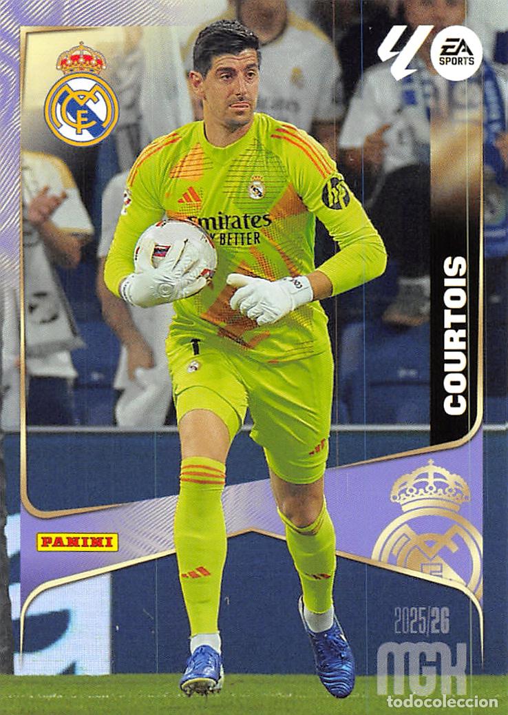 Cromos de F&uacute;tbol: PANINI MEGACRACKS 25/26 2025/2026 #218 COURTOIS (REAL MADRID)