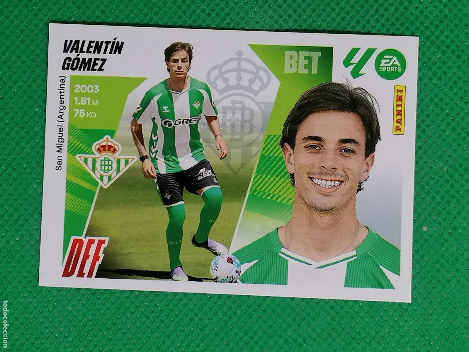 Football Stickers: 17 VALENTIN GOMEZ BETIS FICHAJES 2&ordm; EDICION ⚽ PANINI LIGA ESTE 25 26 2025 2026 ⚽