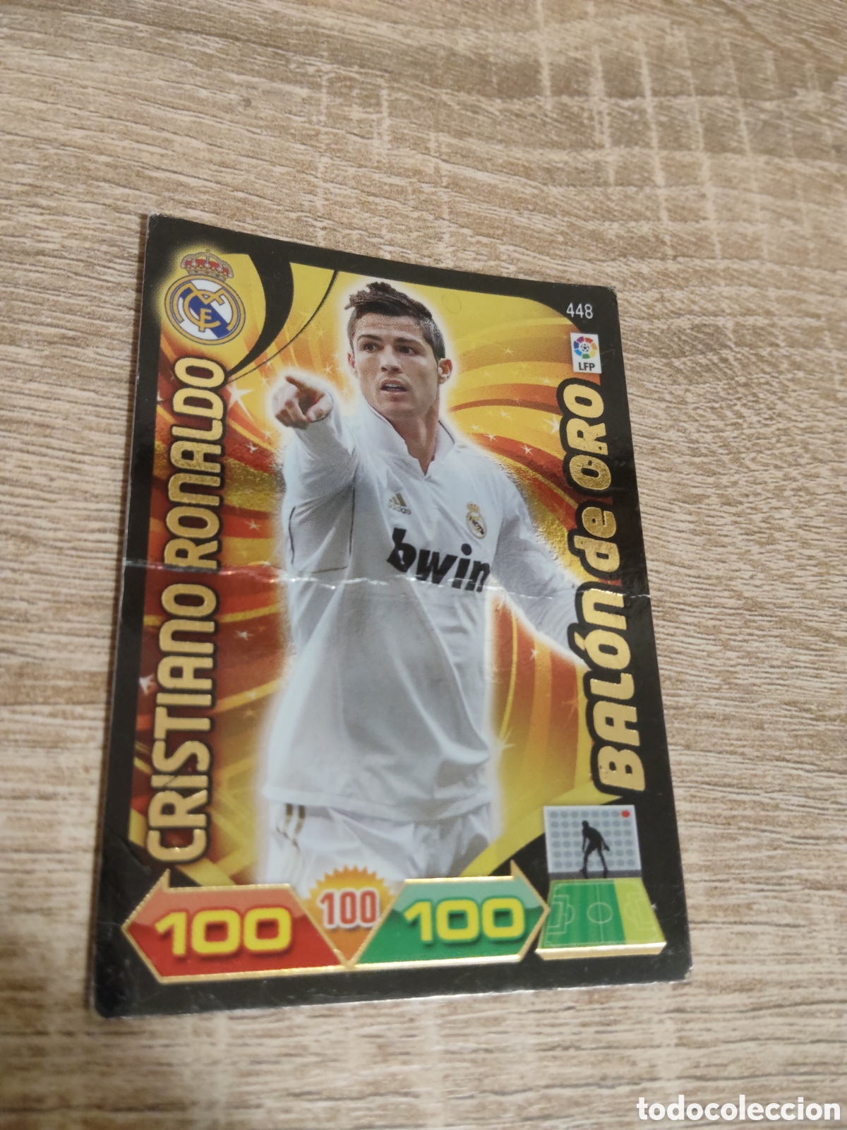 Cromos de F&uacute;tbol: Panini Adrenalyn liga 2011 2012 11 12 448 Cristiano Ronaldo Real Madrid bal&oacute;n de oro