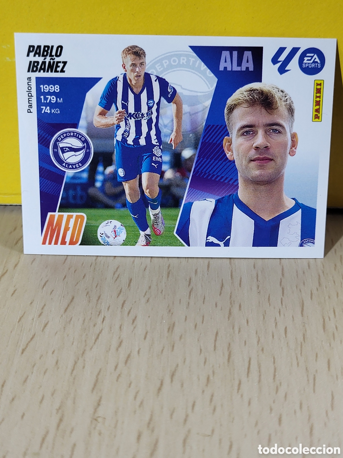 Cromos de f&uacute;tbol: PABLO IBA&Ntilde;EZ ALAVES N&ordm; 3 ULTIMOS FICHAJES LIGA ESTE 25 26 2025 2026 PANINI