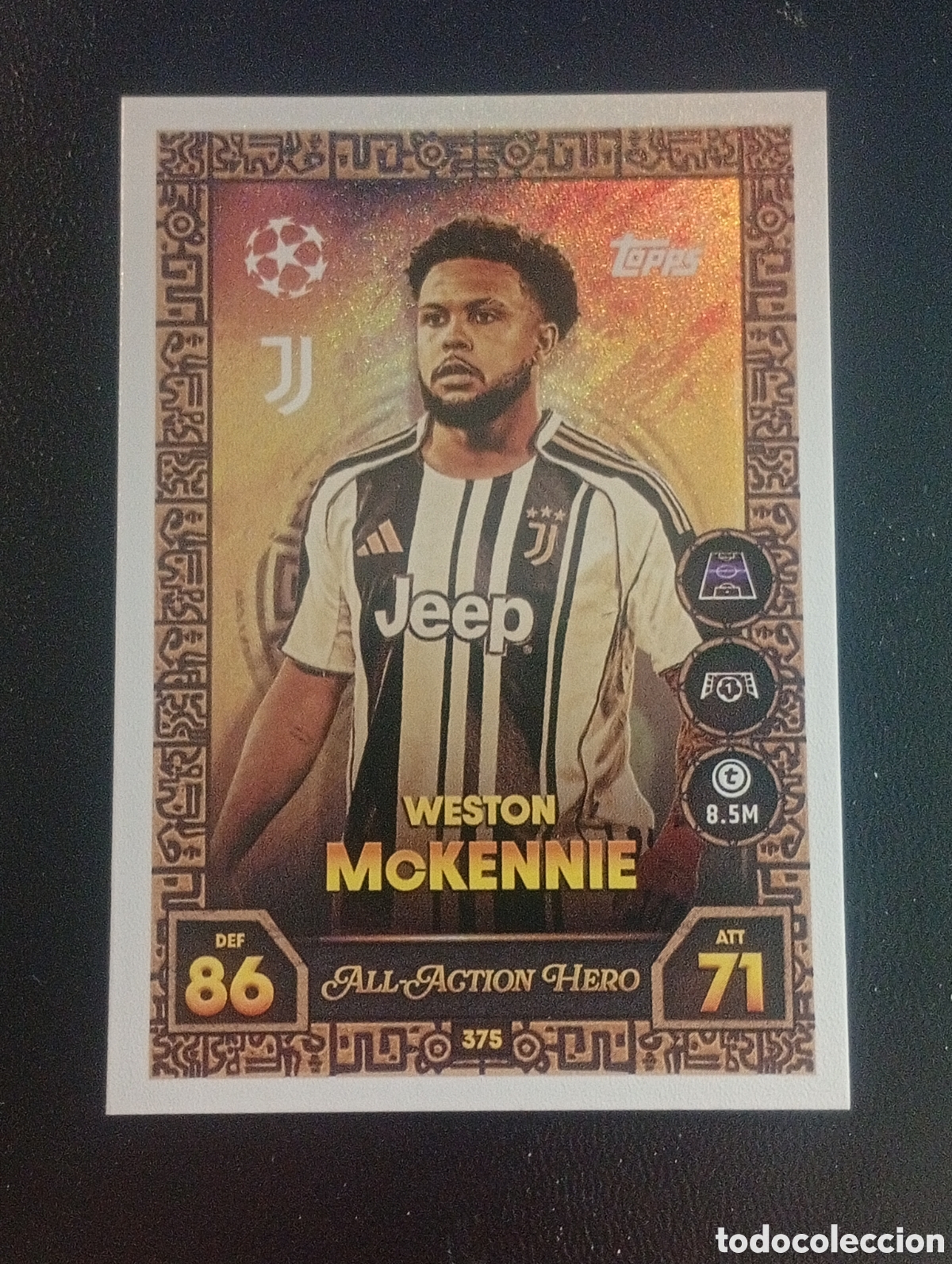 Fu&szlig;ball-Sticker: 375 all action hero MCKENNIE JUVENTUS TOPPS MATCH ATTAX 2025 2026 25 26 CROMO PANINI