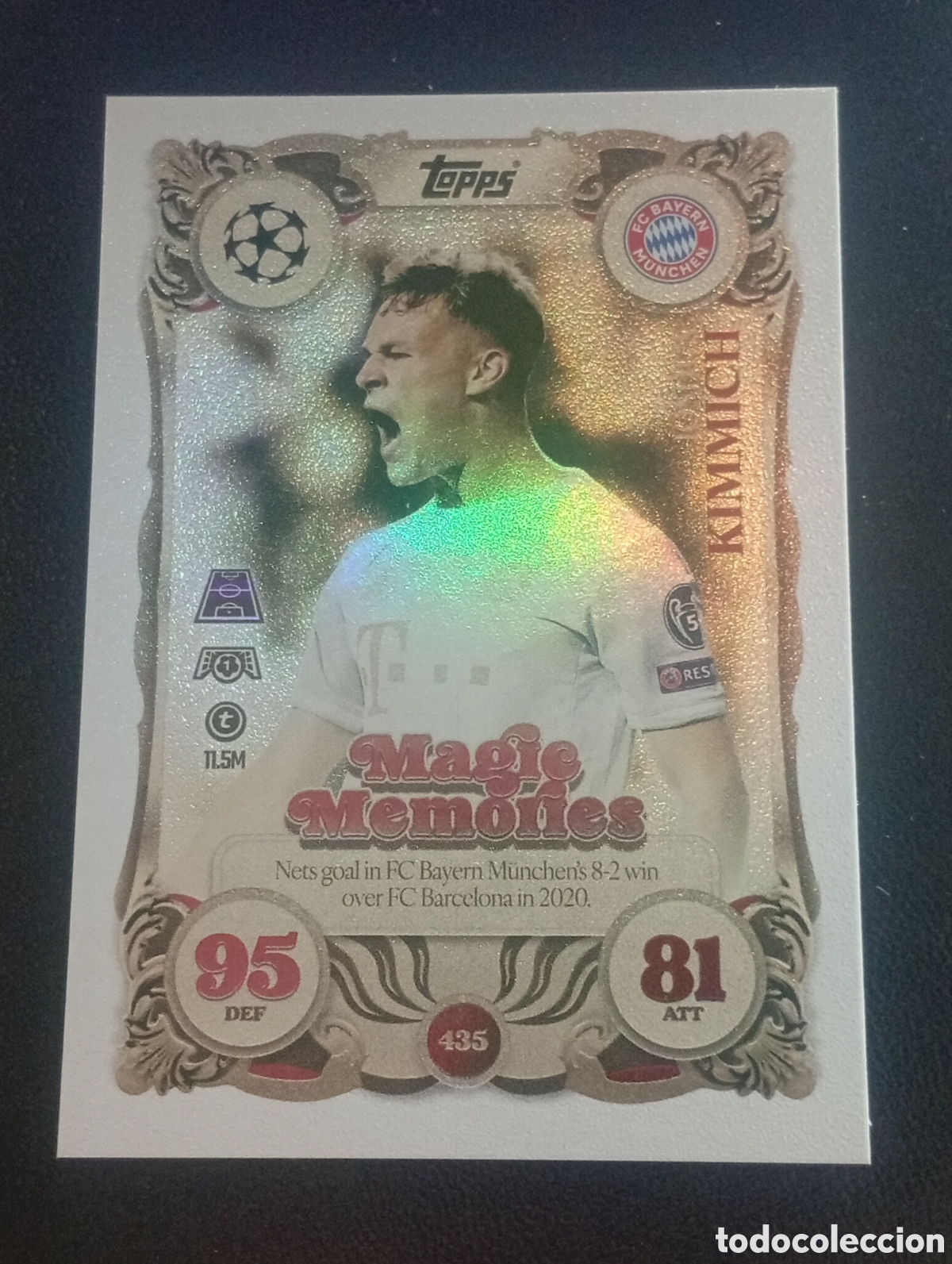 Figurine di Calcio: 435 magic memories KIMMICH BAYERN MUNCHEN TOPPS MATCH ATTAX 2025 2026 25 26 CROMO PANINI